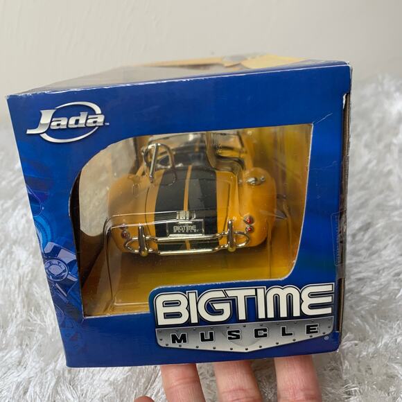 Jada 1:24 1965 Yellow Shelby Cobra 427 S/C Bigtime Muscle NIB - Picture 6 of 7
